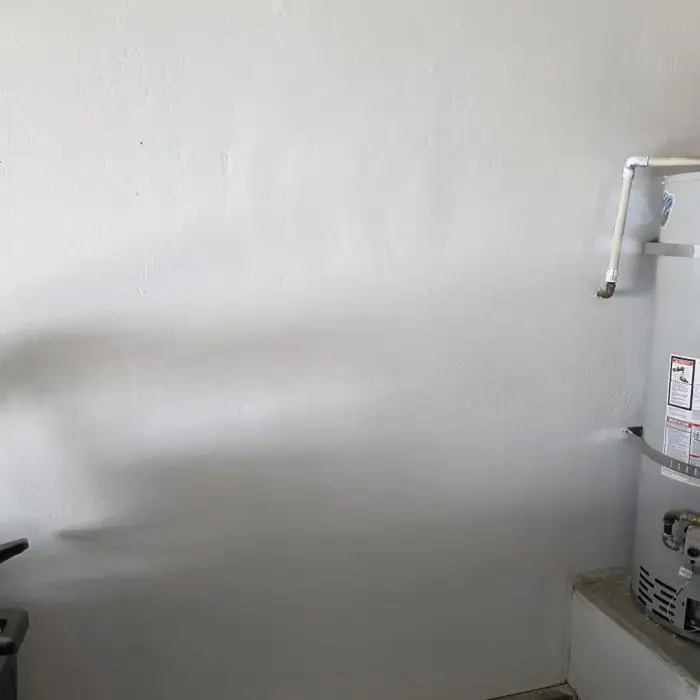 water damage after leak repaired