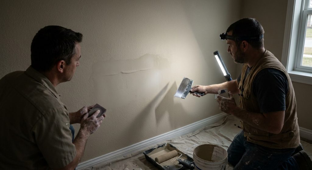 What is the Best Method of Repair for Drywall? A Beginner’s Guide to Professional Techniques 2 Drywall damage repair techniques comparison demonstration.