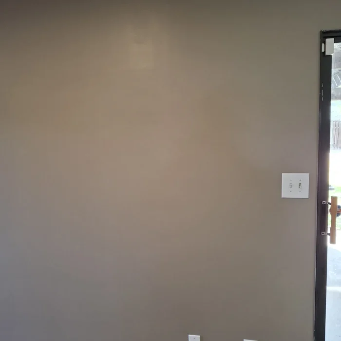 Finished wall after patching